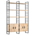 Rustika Rowe -  4Tier Bookcase 124x30x180 cm Solid Mango Wood